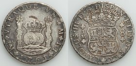 Charles III Pair of Uncertified Counterstamped 8 Reales, 1) 8 Reales 1761 LM-JM - VF, KM-A64.2. 38,7mm. 26.48gm. (Small counterstamp above crown "LOF"...