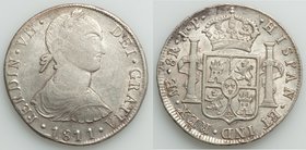 Ferdinand VII "Imaginary Bust" 8 Reales 1811 LM-JP VF, Lima mint, KM106.2. 39.3mm. 26.78gm. 

HID09801242017