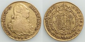 Charles IV gold 4 Escudos 1796 M-MF VF, Madrid mint, KM436.1. 28.7mm. 13.44gm. AGW 0.3809 oz. 

HID09801242017