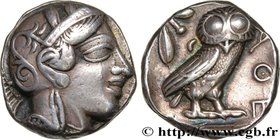 ATTICA - ATHENS
Type : Tétradrachme 
Date : c. 410 AC. 
Mint name / Town : Attique, Athènes 
Metal : silver 
Diameter : 23 mm
Orientation dies :...