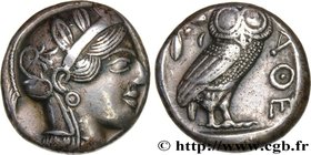 ATTICA - ATHENS
Type : Tétradrachme 
Date : c. 410 AC. 
Mint name / Town : Attique, Athènes 
Metal : silver 
Diameter : 23,5 mm
Orientation dies...