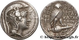 ATTICA - ATHENS
Type : Tétradrachme stéphanophore 
Date : c. 130-129 AC. 
Mint name / Town : Athènes, Attique 
Metal : silver 
Diameter : 30 mm
...