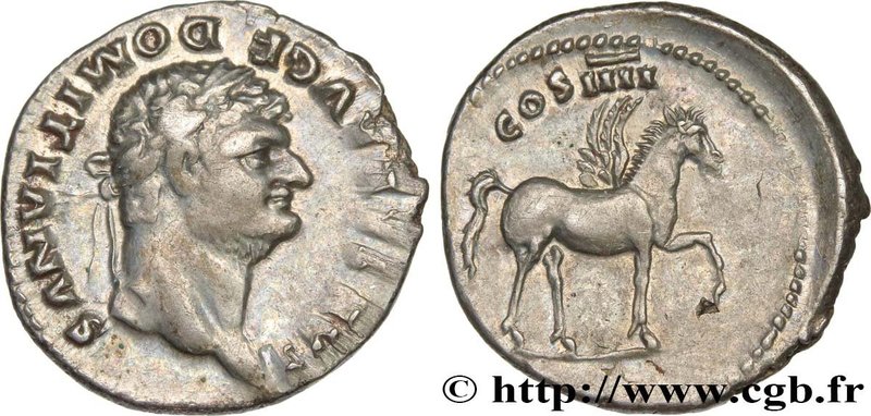 DOMITIANUS
Type : Denier 
Date : 76 
Mint name / Town : Rome 
Metal : silver...