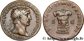 TRAJANUS
Type : Dupondius 
Date : 107 
Mint name / Town : Rome 
Metal : bronze 
Diameter : 27 mm
Orientation dies : 7 h.
Weight : 10,97 g.
Rar...
