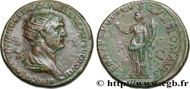 TRAJANUS
Type : Dupondius 
Date : 115 
Mint name / Town : Rome 
Metal : copp...