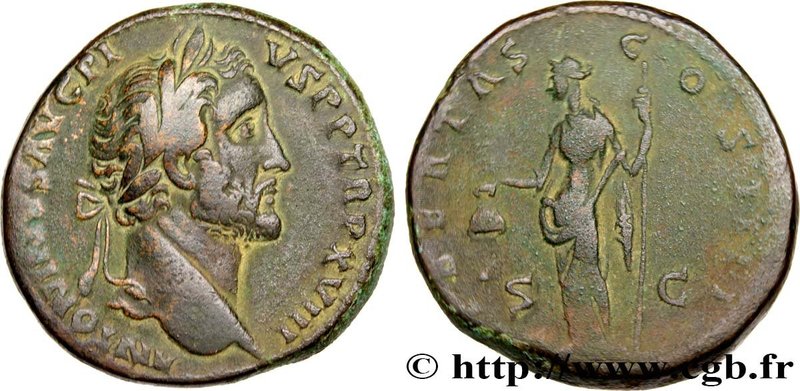 ANTONINUS PIUS
Type : Sesterce 
Date : 153-154 
Mint name / Town : Rome 
Met...