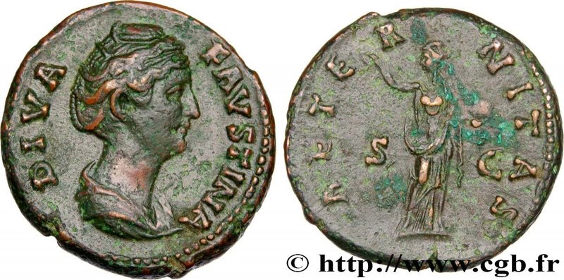 FAUSTINA MAJOR
Type : Dupondius 
Date : après 
Date : c. 147 
Mint name / To...