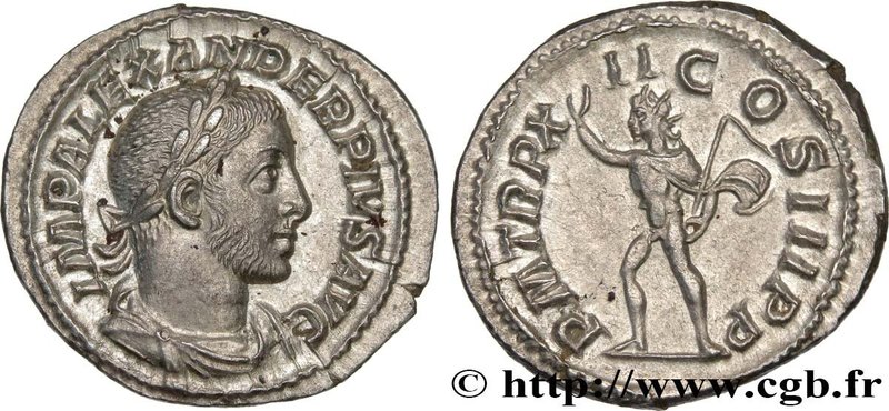 SEVERUS ALEXANDER
Type : Denier 
Date : 233 
Mint name / Town : Rome 
Metal ...