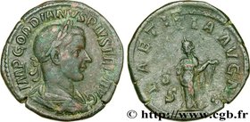 GORDIAN III
Type : Sesterce 
Date : fin 240-début 243 
Date : 240-243 
Mint name / Town : Rome 
Metal : copper 
Diameter : 31,5 mm
Orientation ...