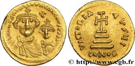 HERACLIUS and HERACLIUS CONSTANTINE
Type : Solidus 
Date : 616-625 
Mint name / Town : Constantinople 
Metal : gold 
Millesimal fineness : 1000 ‰...