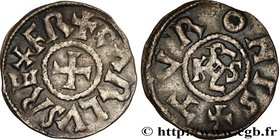 CHARLEMAGNE
Type : Denier 
Date : c. 768-781 
Date : n.d. 
Mint name / Town : Tours 
Metal : silver 
Diameter : 20,5 mm
Orientation dies : 3 h....