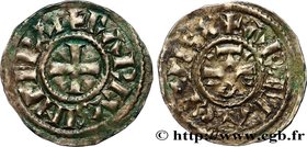 CHARLES THE BALD AND COINAGE IN HIS NAME
Type : Denier 
Date : c. 875-877 
Date : n.d. 
Mint name / Town : Arles 
Metal : silver 
Diameter : 21,...