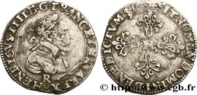 HENRY IV
Type : Demi-franc 
Date : 1607 
Mint name / Town : Saint-André de Villeneuve-lès-Avignon 
Quantity minted : 85836 
Metal : silver 
Mill...