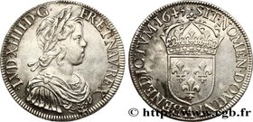 LOUIS XIV "THE SUN KING"
Type : Écu à la mèche courte 
Date : 1645 
Mint name / Town : Paris, Monnaie du Louvre 
Quantity minted : 641600 
Metal ...