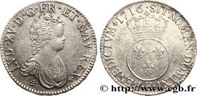 LOUIS XV THE BELOVED
Type : Écu dit "vertugadin" 
Date : 1716 
Mint name / Town : Tours 
Quantity minted : 867891 
Metal : silver 
Millesimal fi...