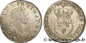 LOUIS XV THE BELOVED
Type : Demi-écu dit "vertugadin" 
Date : 1716 
Mint name / Town : Lille 
Metal : silver 
Millesimal fineness : 917 ‰
Diamet...