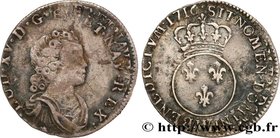 LOUIS XV THE BELOVED
Type : Dixième d'écu dit "vertugadin" 
Date : 1716 
Mint name / Town : Lille 
Metal : silver 
Millesimal fineness : 917 ‰
D...
