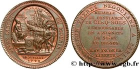 REVOLUTION COINAGE / CONFIANCE (MONNAIES DE…)
Type : Monneron de 5 sols au serment (An IV), 3e type 
Date : 1792 
Mint name / Town : Birmingham, So...