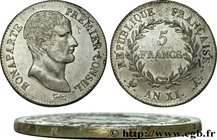 CONSULATE
Type : 5 francs Bonaparte Premier Consul, tranche fautée 
Date : An XI (1802-1803) 
Mint name / Town : Paris 
Quantity minted : 3.877.15...