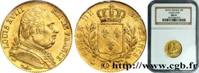 LOUIS XVIII
Type : 20 francs or Louis XVIII, buste habillé 
Date : 1815 
Mint name / Town : Paris 
Quantity minted : 2.464.716 
Metal : gold 
Di...