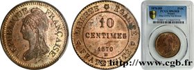 GOUVERNEMENT DE LA DÉFENSE NATIONALE
Type : Essai de 10 centimes d’après Dupré 
Date : 1870 
Mint name / Town : Strasbourg 
Quantity minted : --- ...