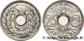 III REPUBLIC
Type : 25 centimes Lindauer, Cmes souligné 
Date : 1917 
Quantity minted : 65.038 
Metal : nickel 
Diameter : 24 mm
Orientation die...