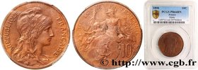 III REPUBLIC
Type : 10 centimes Daniel-Dupuis 
Date : 1898 
Metal : bronze 
Diameter : 30 mm
Orientation dies : 6 h.
Weight : 10 g.
Edge : liss...