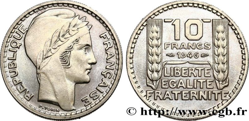 PROVISIONAL GOVERNEMENT OF THE FRENCH REPUBLIC
Type : 10 francs Turin, grosse t...