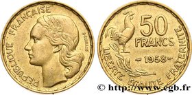 IV REPUBLIC
Type : 50 francs Guiraud 
Date : 1958 
Mint name / Town : Paris 
Quantity minted : 500738 
Metal : bronze-aluminium 
Diameter : 27 m...