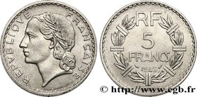 IV REPUBLIC
Type : 5 francs Lavrillier, aluminium, 9 fermé 
Date : 1948 
Mint name / Town : Beaumont-le-Roger 
Quantity minted : inclus 
Metal : ...
