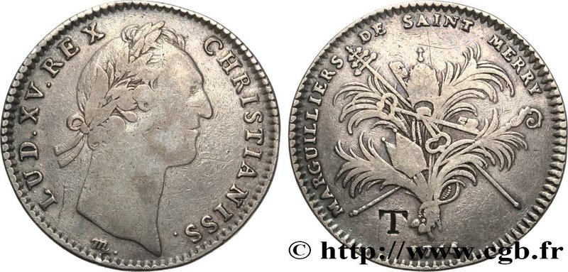 CHURCHES
Type : LOUIS XV - Marguillers de Saint-Merry 
Date : 1754 
Metal : s...