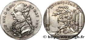 LOUIS XVI
Type : Couronnement 
Date : n.d. 
Mint name / Town : Nuremberg 
Metal : silver plated brass 
Diameter : 27,5 mm
Orientation dies : 12 ...