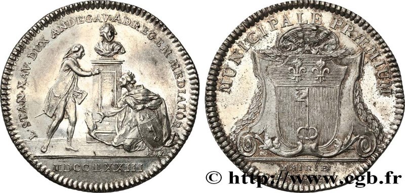 ANJOU - GENTRY
Type : Louis-Stanislas-Xavier, duc d’Anjou 
Date : 1773 
Metal...