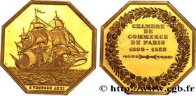 CHAMBERS OF COMMERCE / CHAMBRES DE COMMERCE
Type : Chambre de commerce de Paris 
Date : 1953 
Metal : gilt bronze 
Millesimal fineness : 750 ‰
Di...