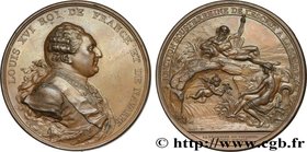 LOUIS XVI
Type : Médaille, Canal entre la Somme et l'Escaut 
Date : 1785 
Mint name / Town : 75 - Paris 
Metal : bronze 
Diameter : 55 mm
Weight...
