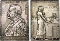 MISCELLANEOUS FIGURES
Type : Plaque d’hommage, Alfred Riche 
Date : 1899 
Metal : silver 
Millesimal fineness : 950 ‰
Diameter : 59,5 mm
Engrave...