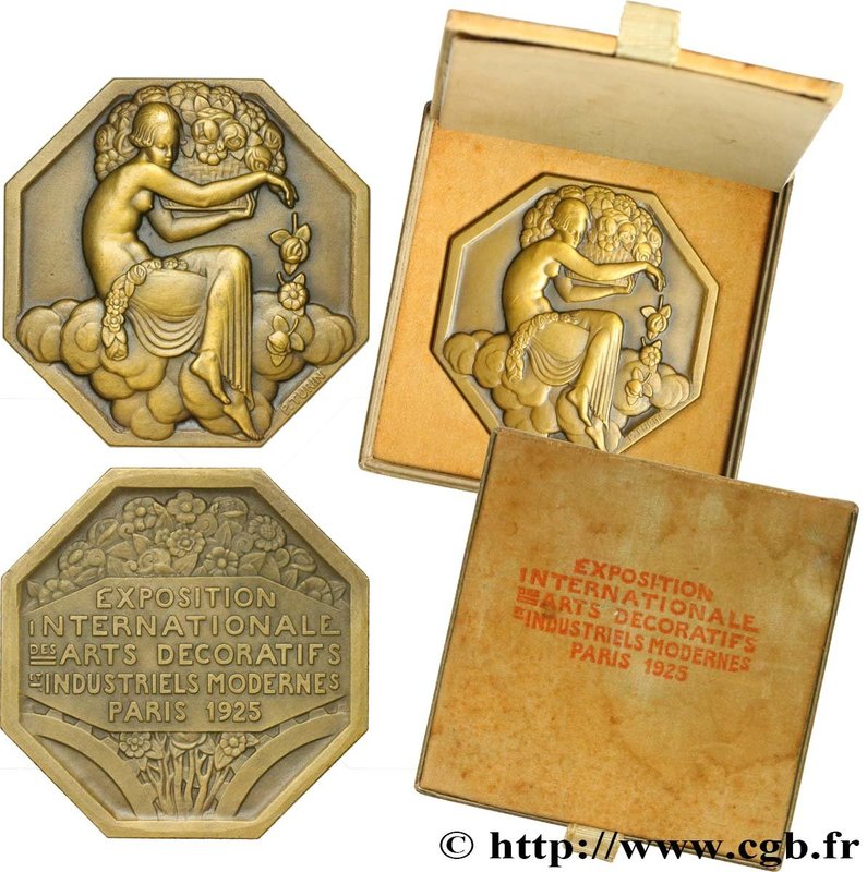 III REPUBLIC
Type : Médaille octogonale, Arts Décoratifs 
Date : 1925 
Mint n...