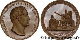 GERMANY - KINGDOM OF PRUSSIA - FREDERICK-WILLIAM IV
Type : Médaille, célébration du couronne de Frédéric-Guillaume IV à Berlin 
Date : 1840 
Metal ...
