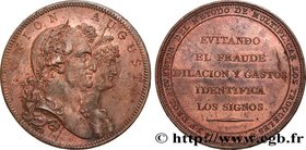 SPAIN - KINGDOM OF SPAIN - CHARLES IV
Type : Médaille, Union Augusta 
Date : 1801 
Metal : copper 
Diameter : 39,5 mm
Weight : 26,02 g.
Edge : i...