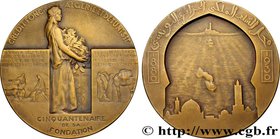 BANKS - CRÉDIT INSTITUTIONS
Type : Médaille, Cinquantenaire de la fondation du crédit foncier d’Algérie et Tunisie 
Date : 1930 
Metal : bronze 
D...