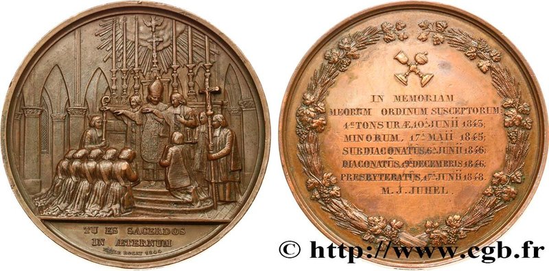VATICAN AND PAPAL STATES
Type : Médaille d’ordination, M. J. Juhel 
Date : 184...