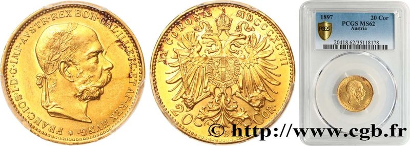 AUSTRIA
Type : 20 Corona François Joseph 
Date : 1897 
Mint name / Town : Vie...