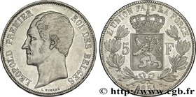 BELGIUM
Type : 5 Francs Léopold Ier tête nue 
Date : 1851 
Quantity minted : 3909000 
Metal : silver 
Millesimal fineness : 900 ‰
Diameter : 37 ...