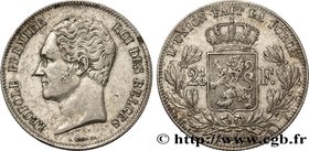 BELGIUM - KINGDOM OF BELGIUM - LEOPOLD I
Type : 2 1/2 Francs, 2e type, petite tête nue 
Date : 1848 
Mint name / Town : Bruxelles 
Quantity minted...