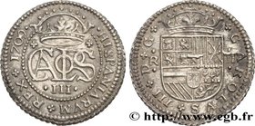 SPAIN
Type : 2 Reales Charles III 
Date : 1709 
Mint name / Town : Barcelone 
Quantity minted : - 
Metal : silver 
Diameter : 27 mm
Orientation...