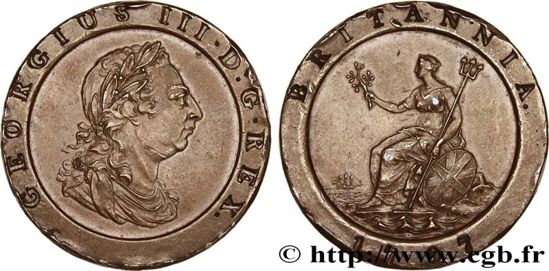UNITED KINGDOM
Type : 2 Pence Georges III 
Date : 1797 
Mint name / Town : So...