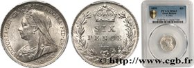 UNITED KINGDOM
Type : 6 Pence Victoria tête voilée 
Date : 1899 
Quantity minted : 7797000 
Metal : silver 
Millesimal fineness : 925 ‰
Diameter...