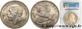 GREAT-BRITAIN - GEORGE V
Type : 1 Crown 
Date : 1935 
Quantity minted : 715000 
Metal : silver 
Millesimal fineness : 500 ‰
Diameter : 38,50 mm...