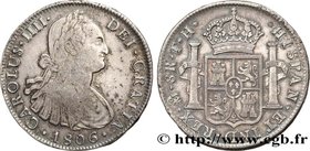 MEXICO
Type : 8 Reales Charles IV 
Date : 1806 
Mint name / Town : Mexico 
Quantity minted : - 
Metal : silver 
Millesimal fineness : 896 ‰
Dia...