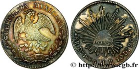 MEXICO
Type : 8 Reales 
Date : 1880 
Mint name / Town : Durango 
Quantity minted : - 
Metal : silver 
Millesimal fineness : 903 ‰
Diameter : 39...